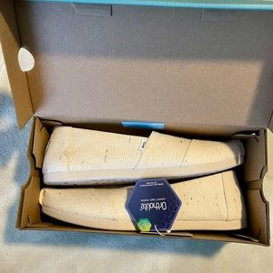 New TOMS Women's Alpargata Speckled Recycled Cotton Loafer Flat